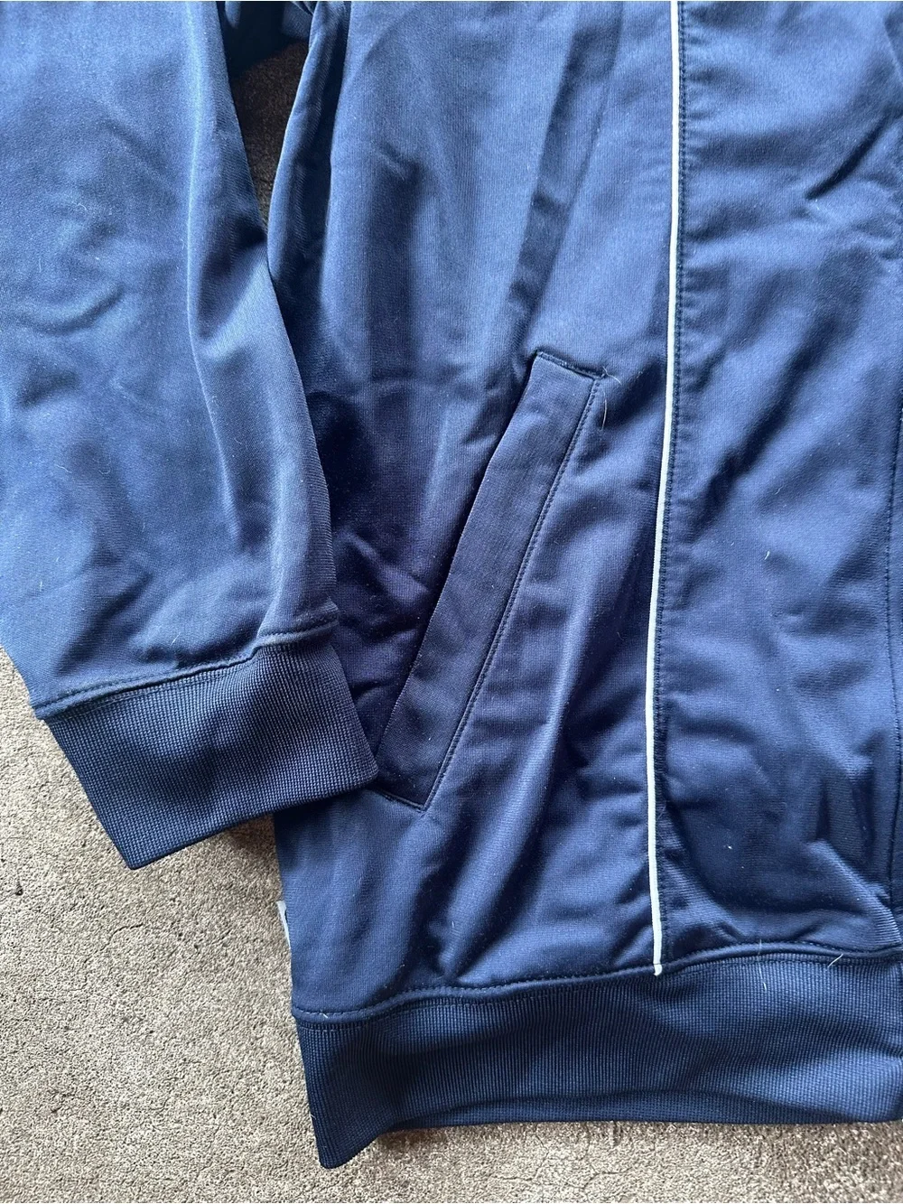 VTG NIke Blue Full Zip Track Jacket
